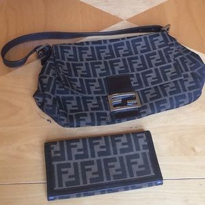 Fendi vintage handbag and wallet